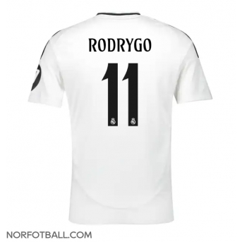 Billige Fotballdrakt Real Madrid Rodrygo Goes #11 Replika Hjemmedrakt 2024-25 Kortermet